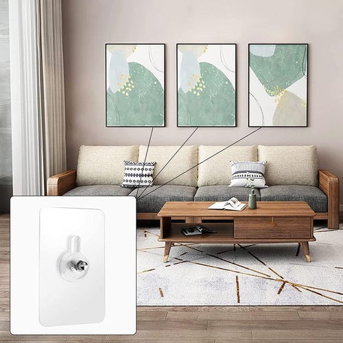 Wall Mount Screw Hooks for Kitchen Bathroom Bedroom Living Room 20 Pcs